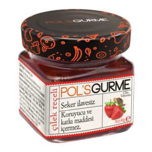 ÇİLEK REÇELİ - 40 GR.-CAM-80ADET PANCAR ŞEKERLİ MEYVE ORANI %45