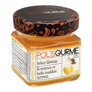 BEYAZ KİRAZ REÇELİ - 40 GR.-CAM-80ADET ŞEKER İLAVESİZ MEYVE ORANI %45